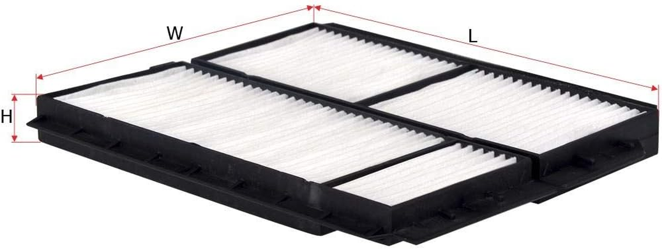New Sakura CA-1708-S Cabin Filter - Cross Ref: RCA119MS 24482 RCF520