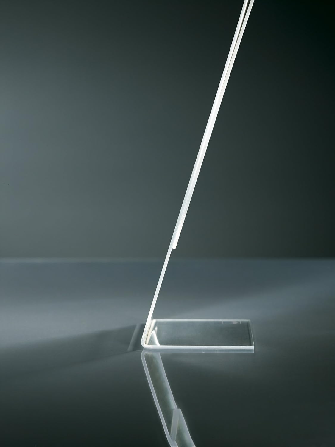 SIGEL TA210 Sign Holder, Slanted, for A4, Single-Sided Presentation, Uv Resistant Acrylic, Transparent, 3 Pcs. image number 2