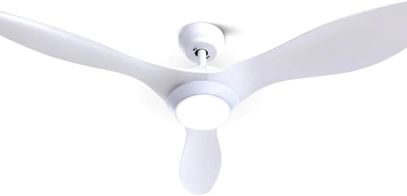 Devanti 52" Ceiling Fan with Light and Remote, 3 ABS Blades, DC Motor, 6 Speeds, 8H Timer, Reversible, 3 Colour LED Lighting, Suitable for Indoor Bedroom Living Room &ndash; White image number 1
