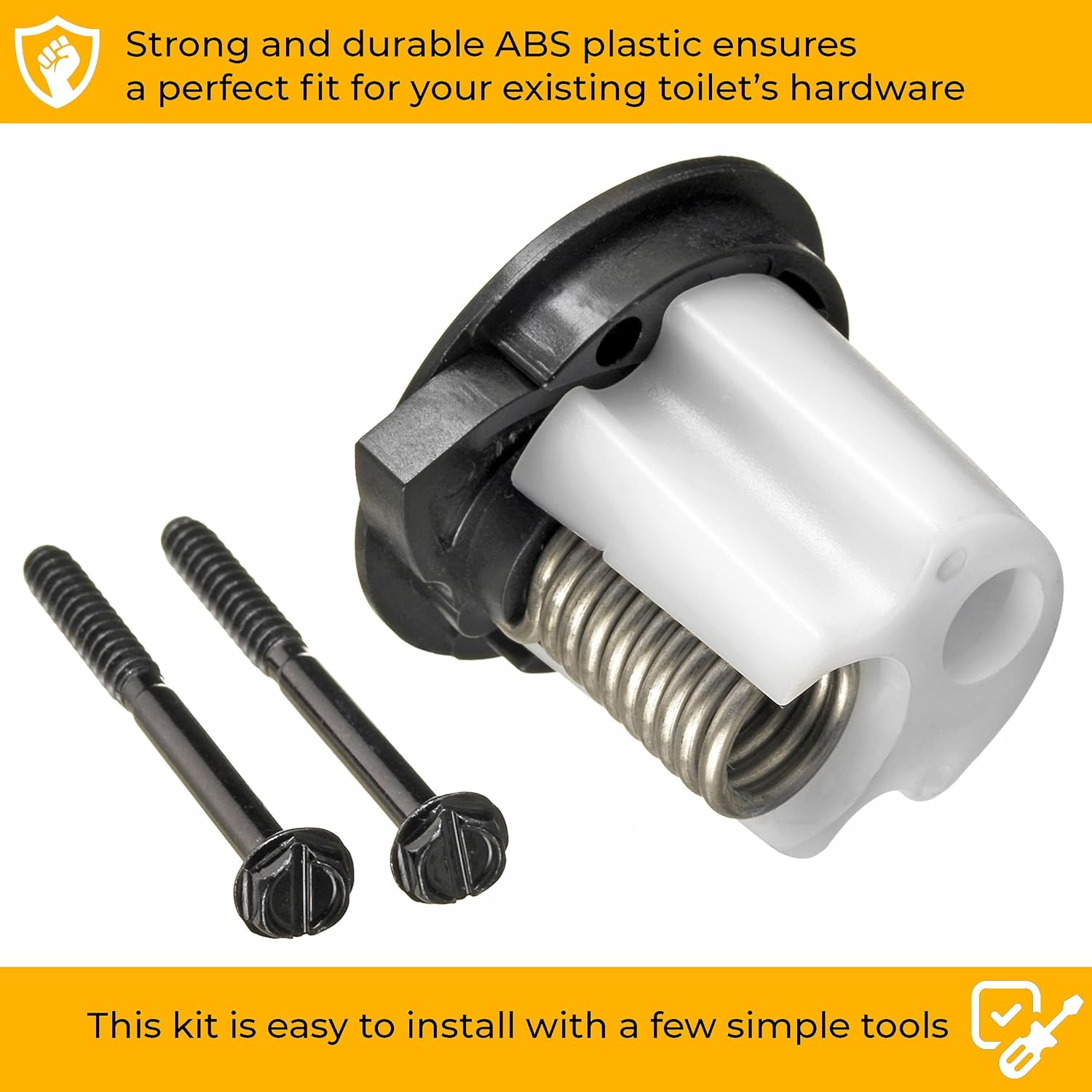 Halotronics 385310683 Compatible Replacement for Dometic Toilet Spring Cartridge Kit with Black End Cap, for Ecovac, 5000-Series (Except 5006), Traveler 110 and 210 Series RV Toilets - New 2024 image number 1