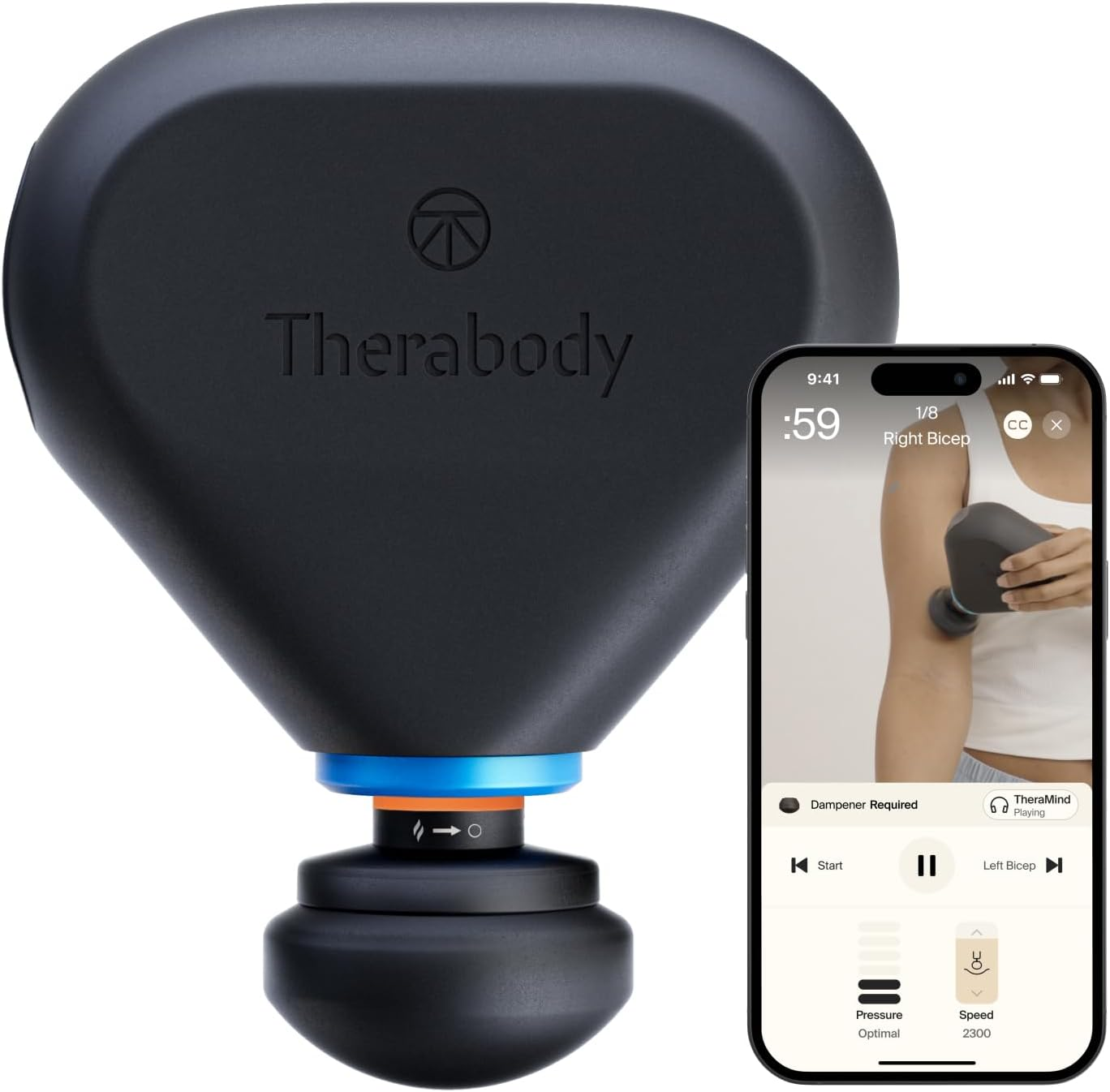 Therabody Theragun Mini (3Rd Generation) &ndash; Ultra-Portable Massage Gun and Travel Essential for Fast, Effective Pain and Tension Relief Anywhere, Black