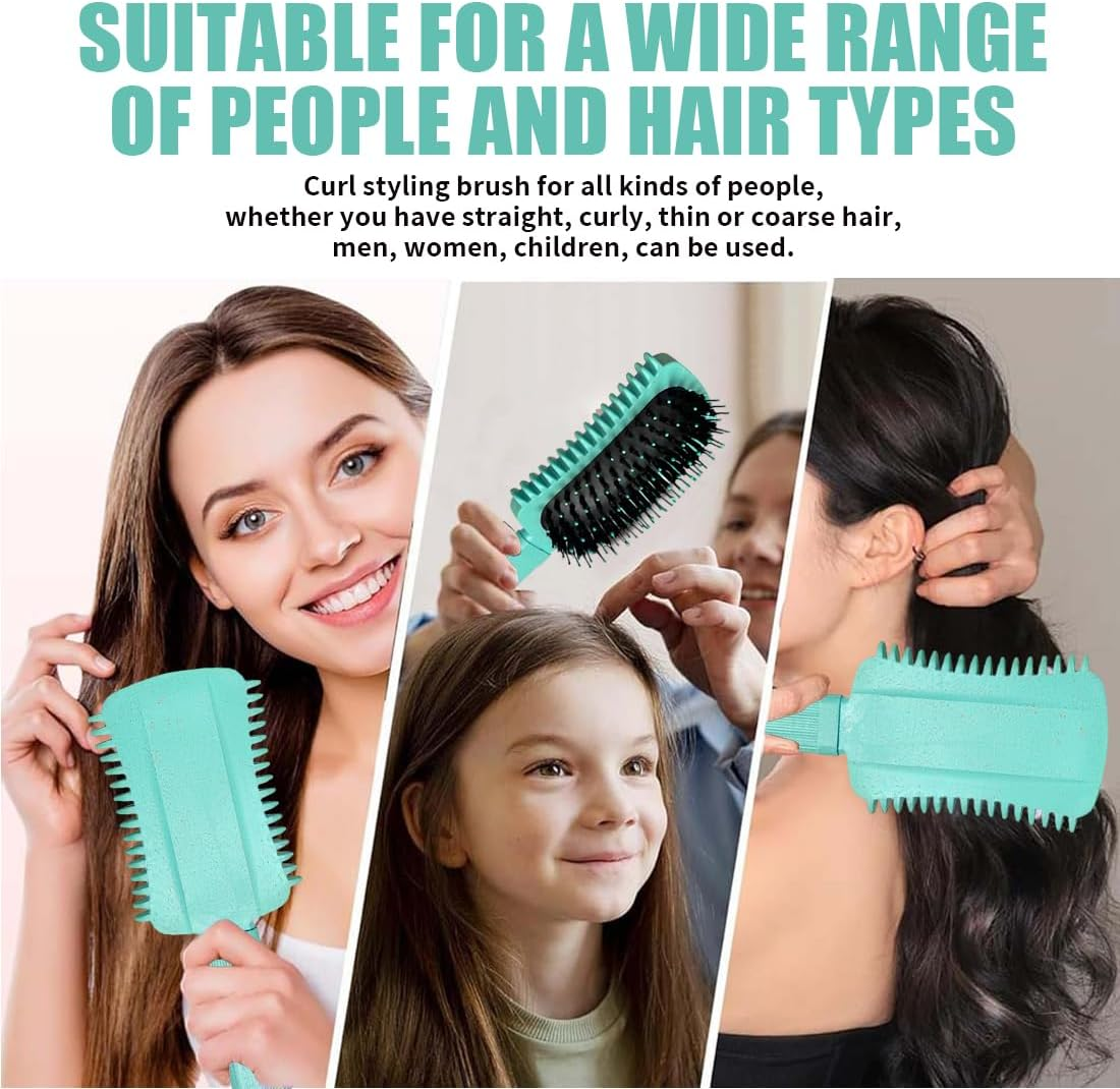 JAWUZ Curl Defining Brush, 2025 Improved Curly Hair Brush, Hair Brush Curls, Versatile Curling Brush, Curl Brush for Women, Curly Hair, Hair Care (Green) image number 1