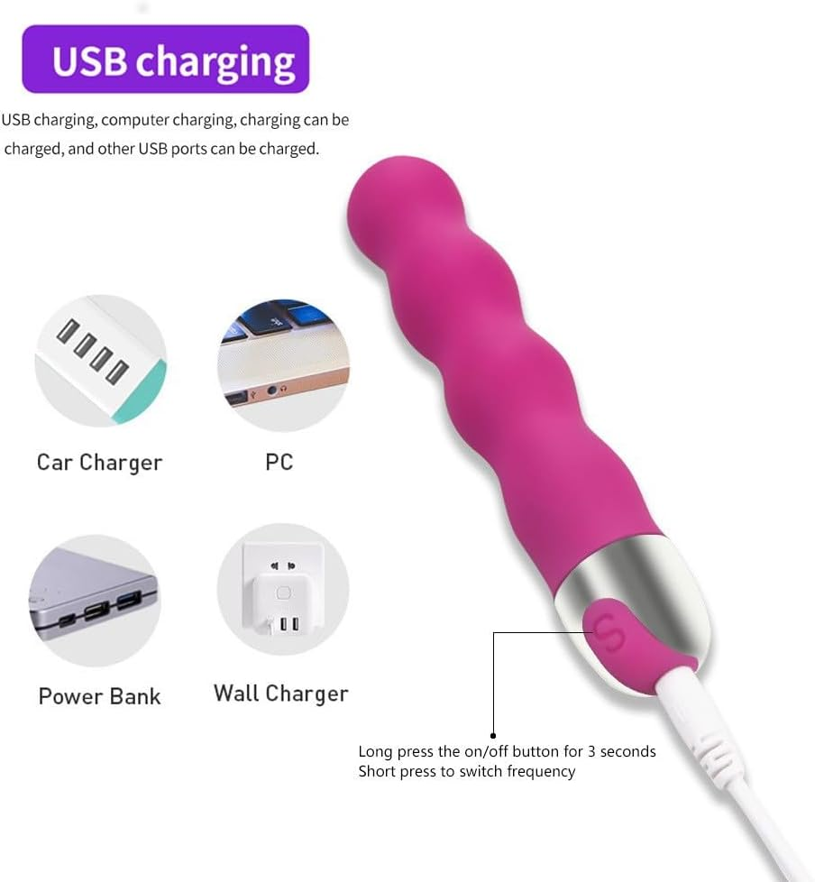 10 Modes Electric Powerful Bullet Mini Stick Quiet Waterproof Bullet Tool Silicone Massage Ball for Women Pleasure, Handheld Personal Bullet Tool Portable Soft Toys (B2) image number 1