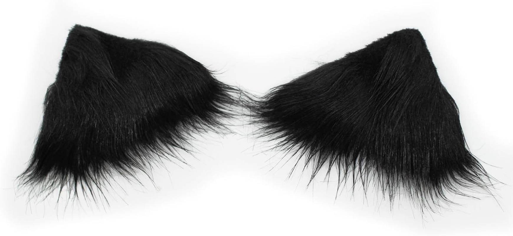 Tyoungg Faux Fur Cat Kitten Ears Hair Clips Headband Headwear for Cosplay Kittenplay Petplay Fluffy Furry Cat Ears image number 3