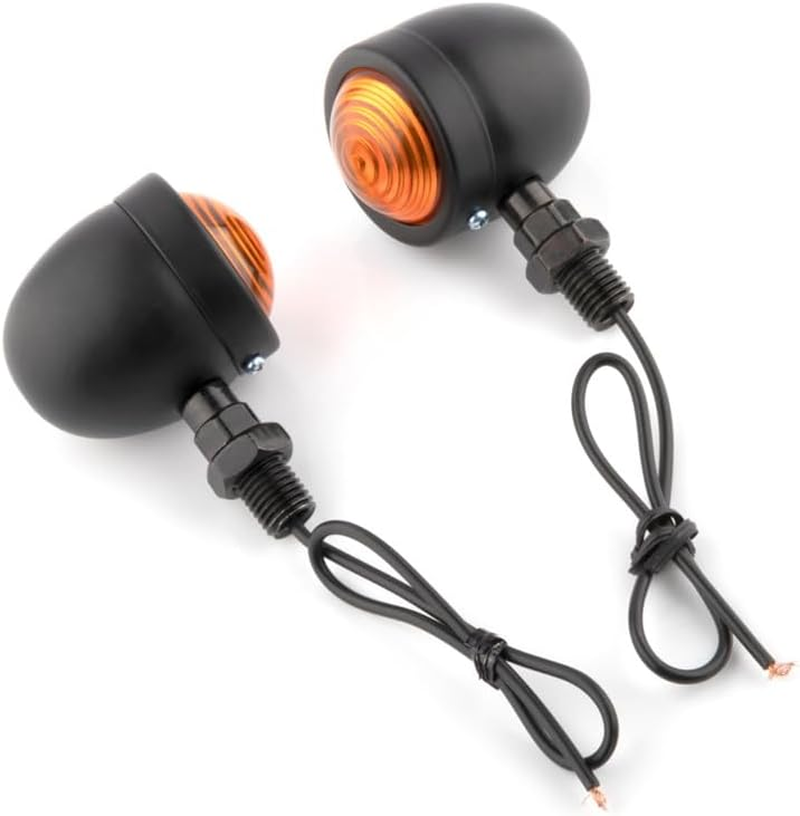 2PCS 12V 5W Motorcycle Turn Signal Indicator Bulbs, Universal Fit Amber Blinkers for Front/Back, Easy Installation, Bright and Long-Lasting image number 2