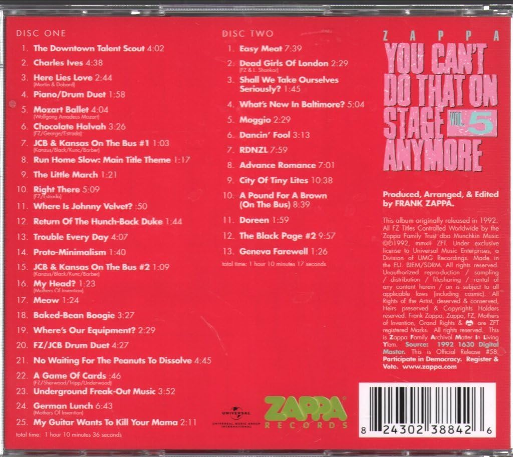 You Can'T Do That on Stage Anymore Vol.5 image number 2