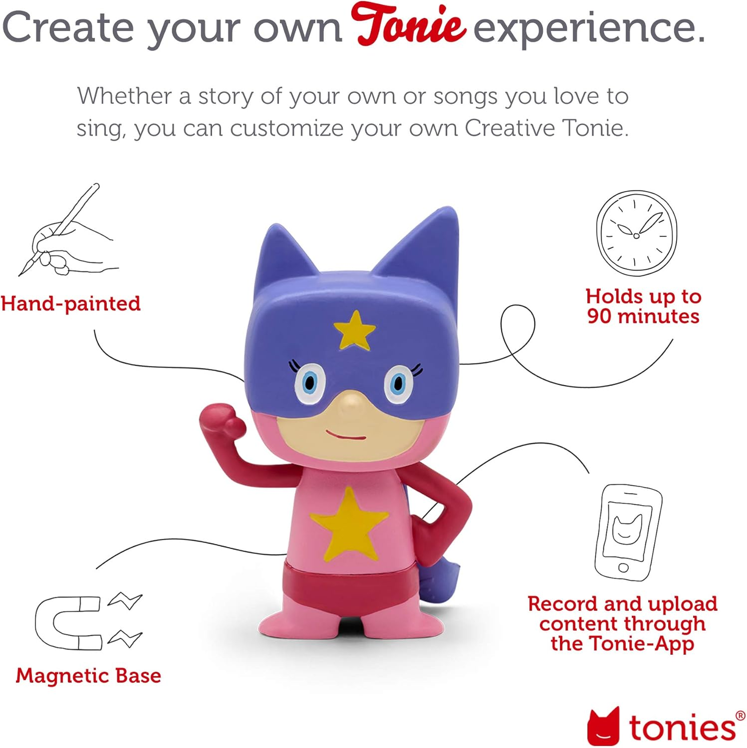 Tonies Superhero Creative Audio Character - Pink/Purple image number 2