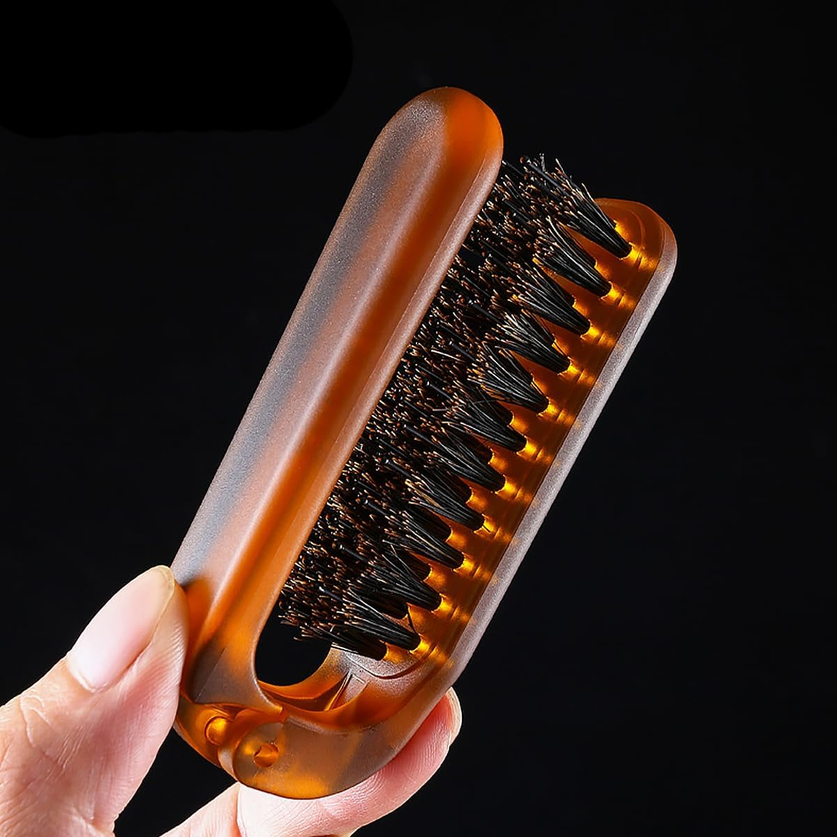 CENPEK Folding Hair Brush, Mini Hair Brush, Travel Hair Brush, Small Massage Comb for Thin, Thick Hair image number 3