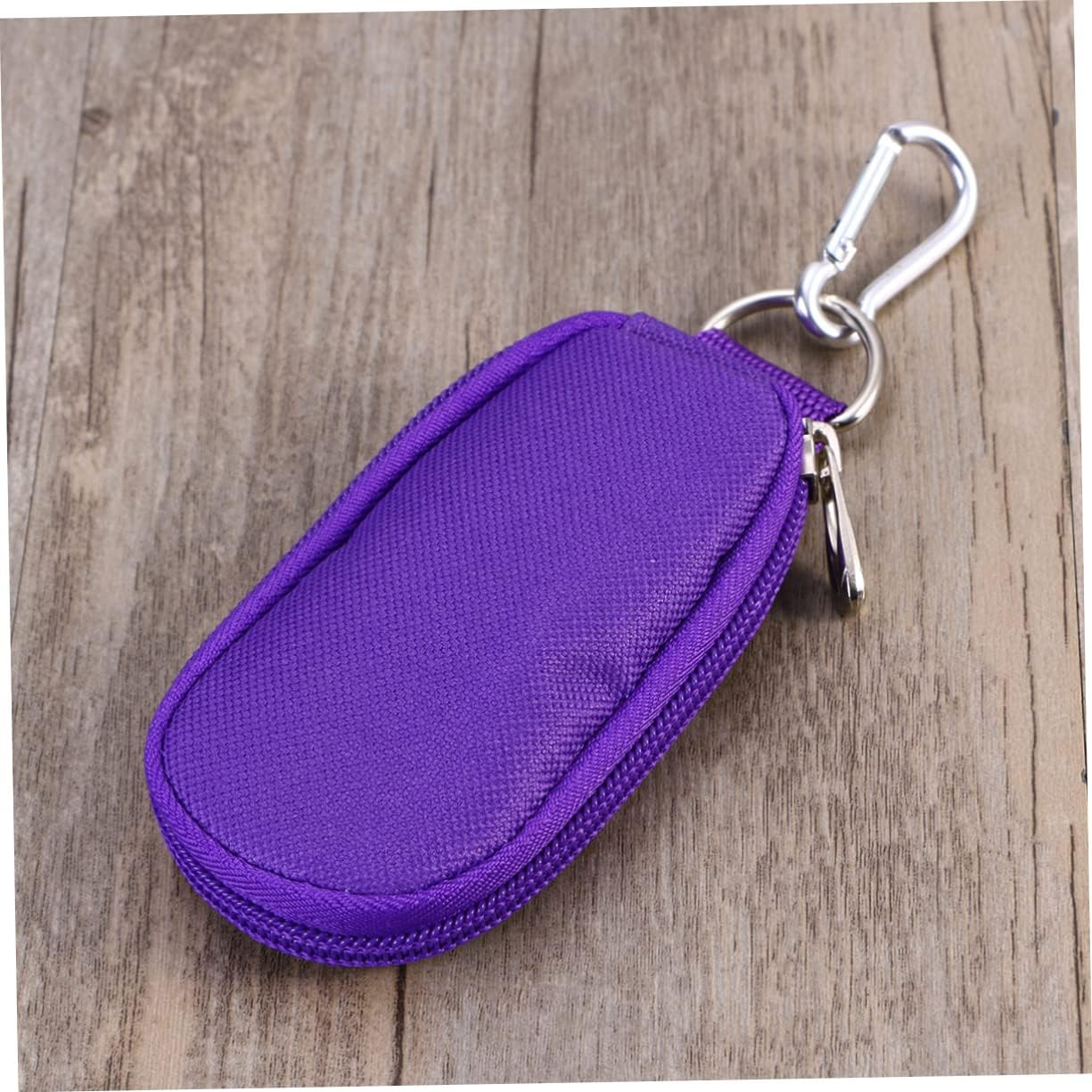 TOVINANNA Portable Key Case for Essential Oils 10-Slot 2Ml Bottle Holder Travel Oil Cases Handle Purple Compact Storage Bag - Pink image number 6