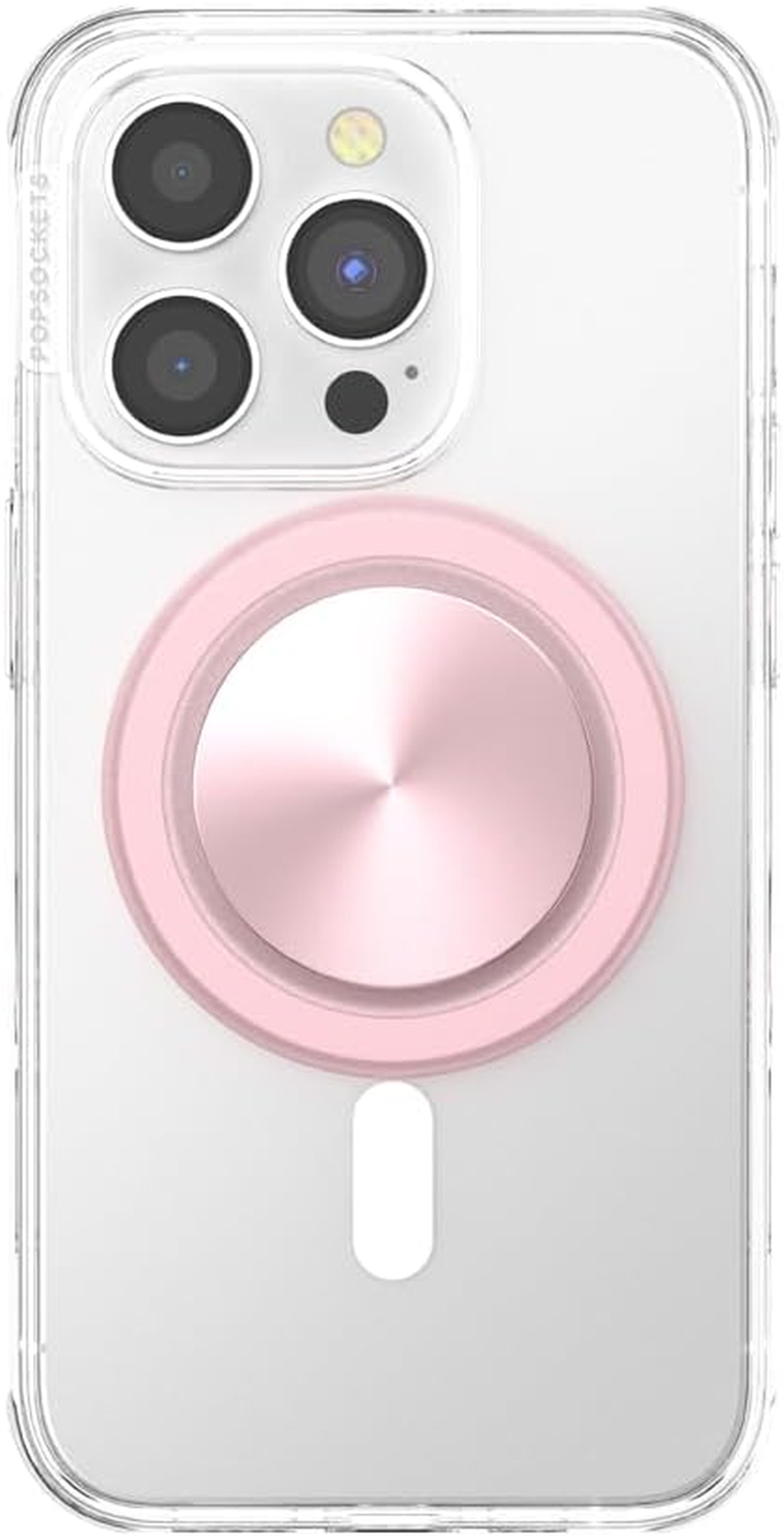 Popsockets round Phone Grip Compatible with Magsafe, Adapter Ring for Magsafe Included, Phone Holder, Wireless Charging Compatible, Aluminium - Dusty Rose image number 2