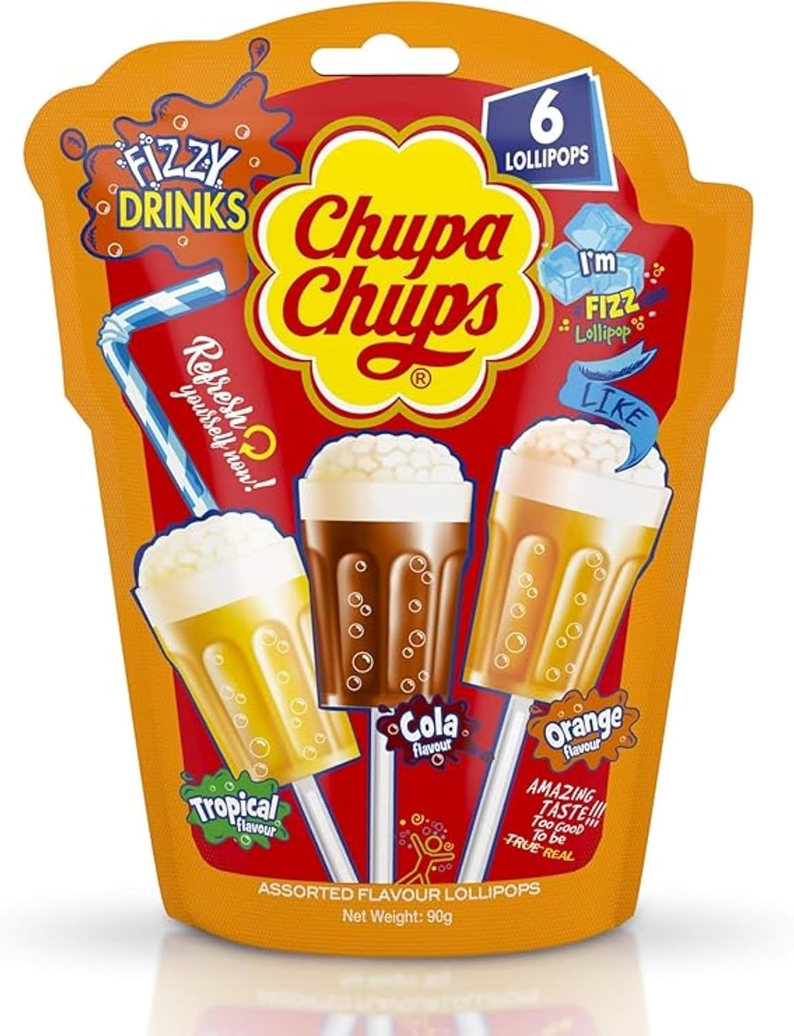 Chupa Chups 3D Fizzy Drinks Lollipops 8 X (6 X 15 G) image number 3