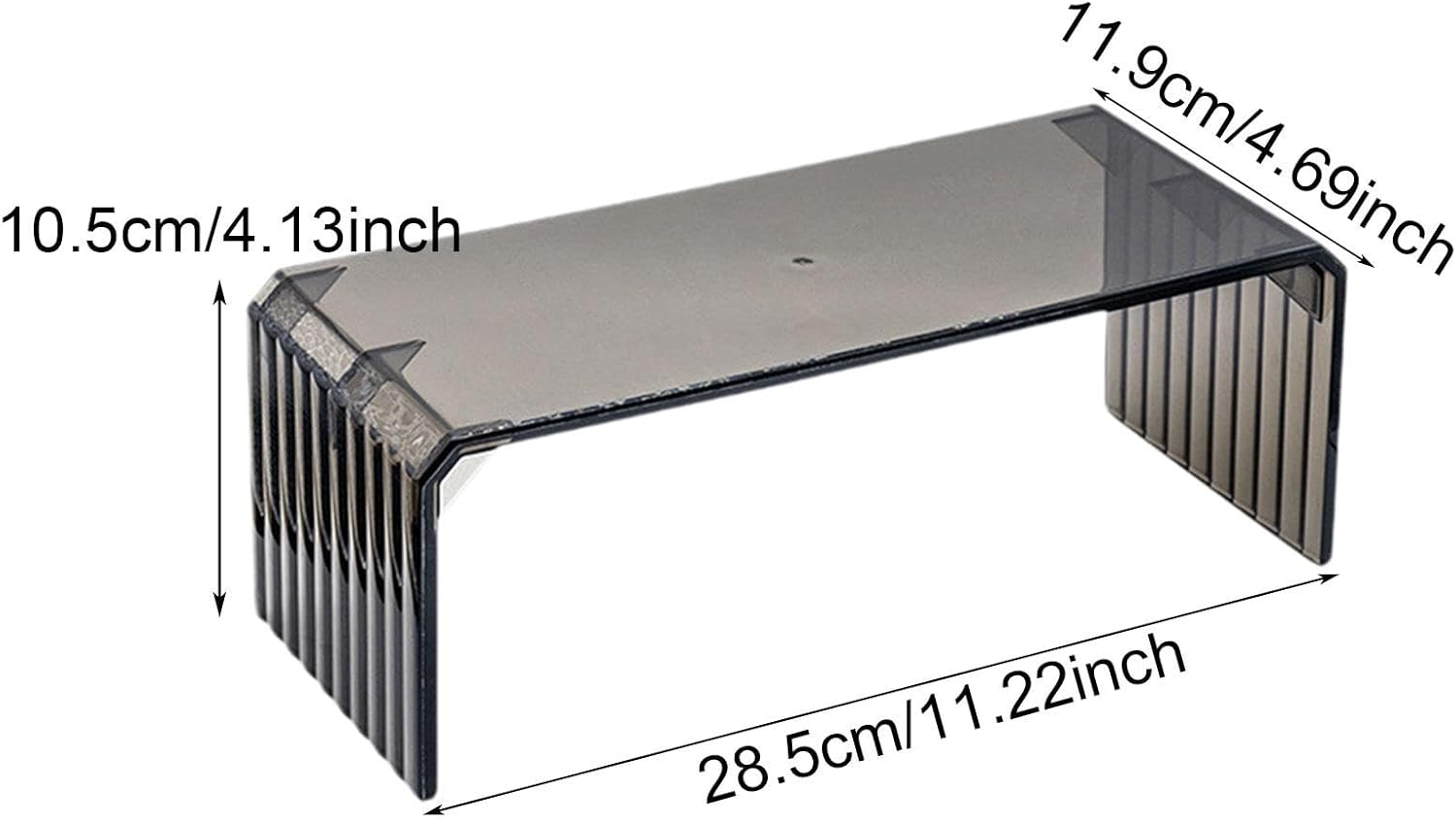 JAYIOLA Acrylic Nail Art Armrest, Elegant, Easy to Clean, Hand Rest, Hand Holder for Home Nail Salon, Black - Clear image number 4