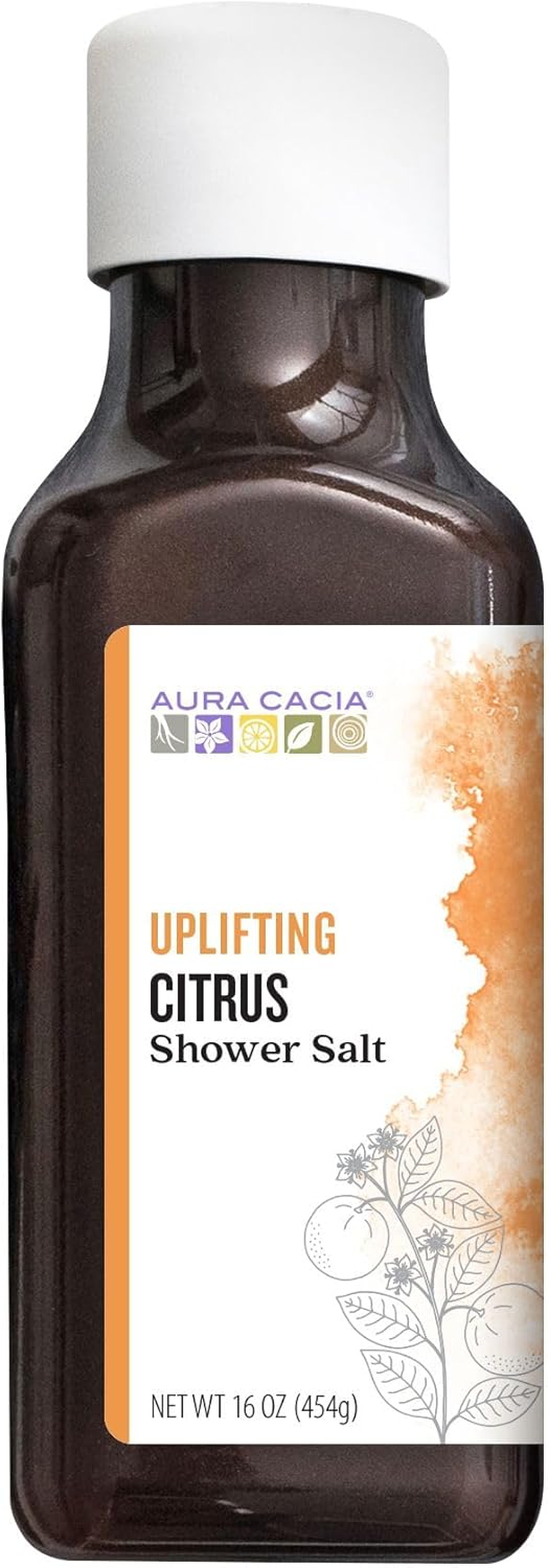 Aura Cacia, Shower Salt, Uplifting Citrus, 16 Oz (454 G) image number 2