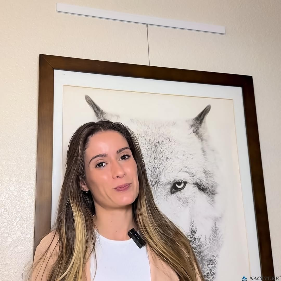 Picture Rail Hanging System- Innovative Art Hanging Rail System Including 4 Pcs 24" Picture Rails, 4 Pcs 2M Picture Rail Hooks & Installation Hardware- Elegant Picture Hanging Kit for Gallery image number 3