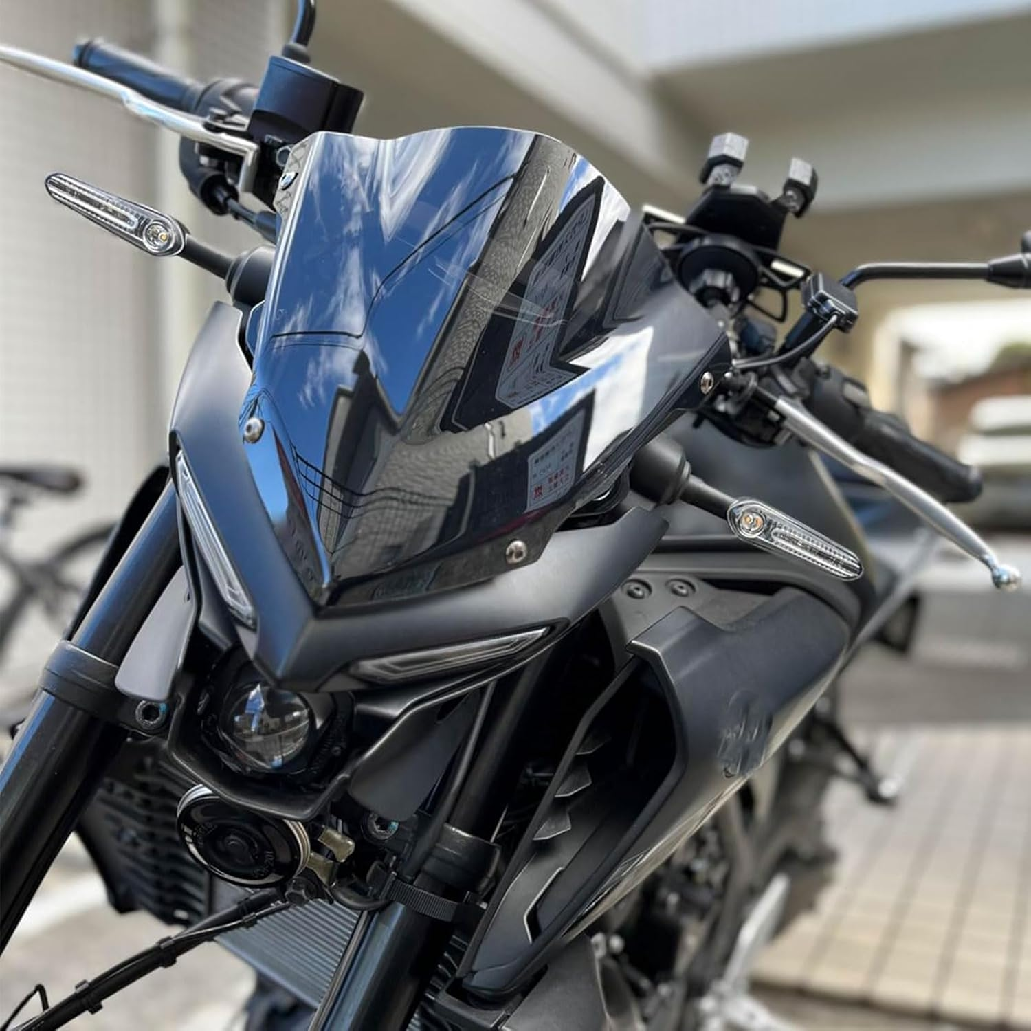 Motorcycle Front Touring Fairing Windscreen Windshield Wind Deflector Cover Compatible with YA-MA-HA MT-03 MT03 MT 03 MT25 MT 25 MT-25 2020 2021 2022 2023 (Smoke) (MD-257-JP) - Smoke image number 6