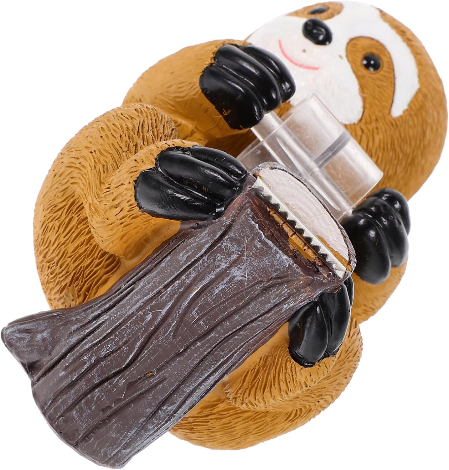 DIYEAH Cute Sloth Tape Dispenser Creative Resin Tape Holder for Desk Convenient and Compact Design Office Accessory for Fun Environment image number 6