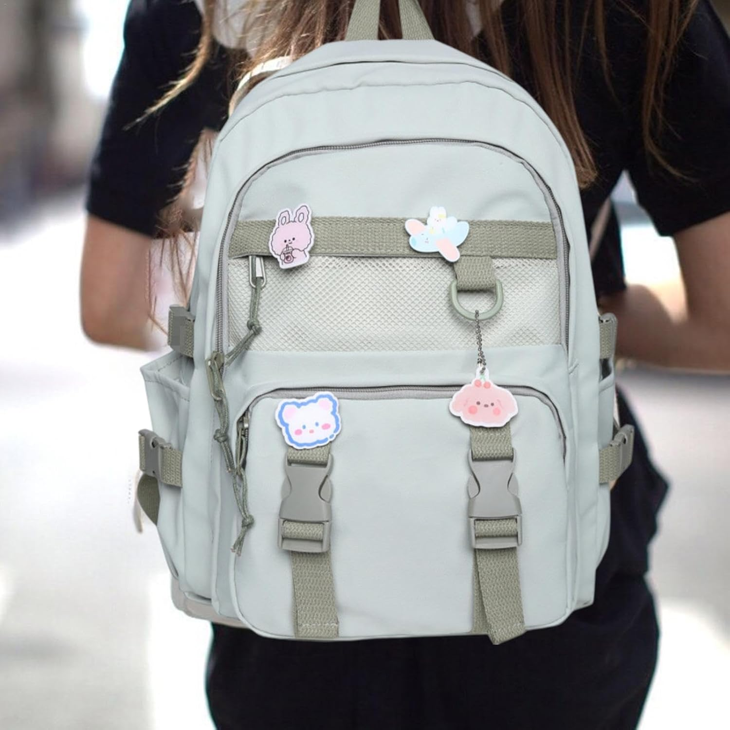 Travel Backpack - Casual Daypack College Bookbag | Casual Daypack, College Bookbag for High School College Work Travel Hiking image number 2