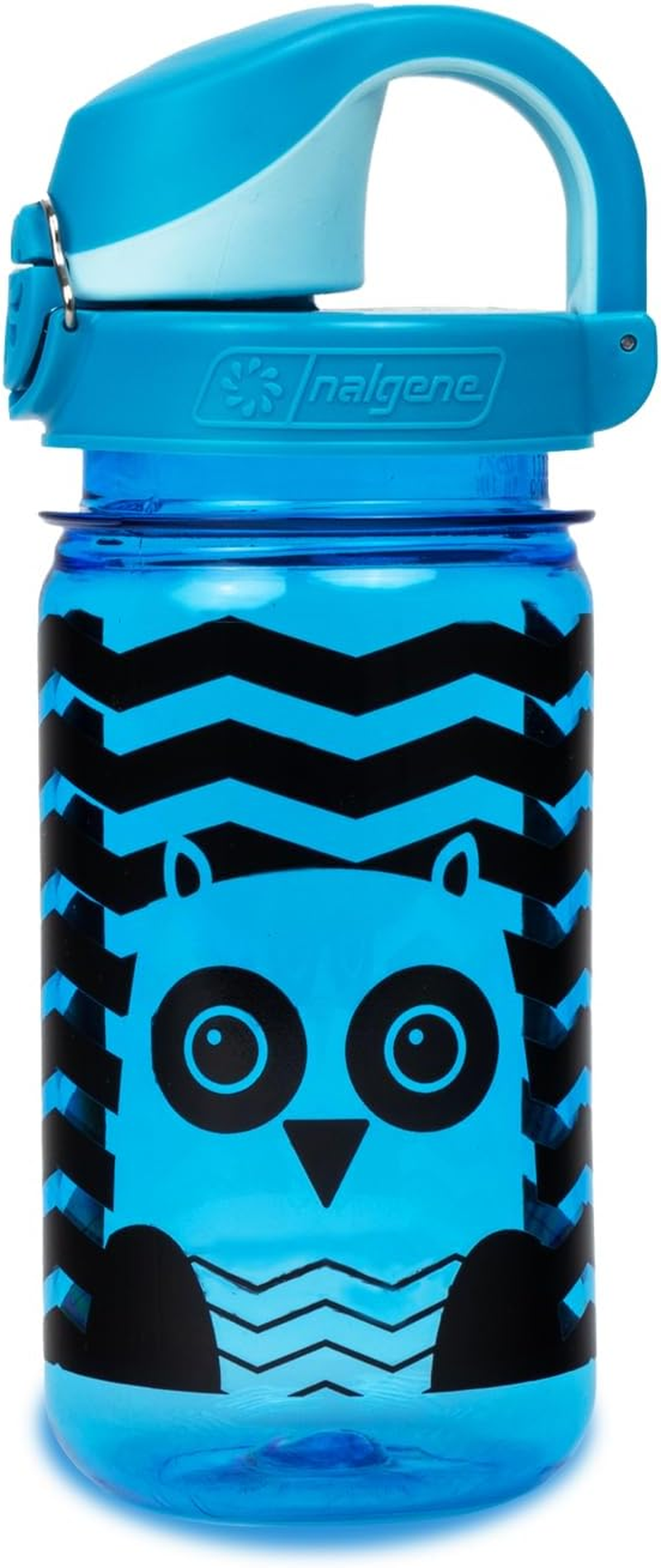 Nalgene Sustain Tritan Bpa-Free Kids on the Fly Water Bottle Made with Material Derived from 50% Plastic Waste, Leak Proof, Durable, BPA Free, Carabiner Friendly, Reusable, 12 Oz, Green Sprout