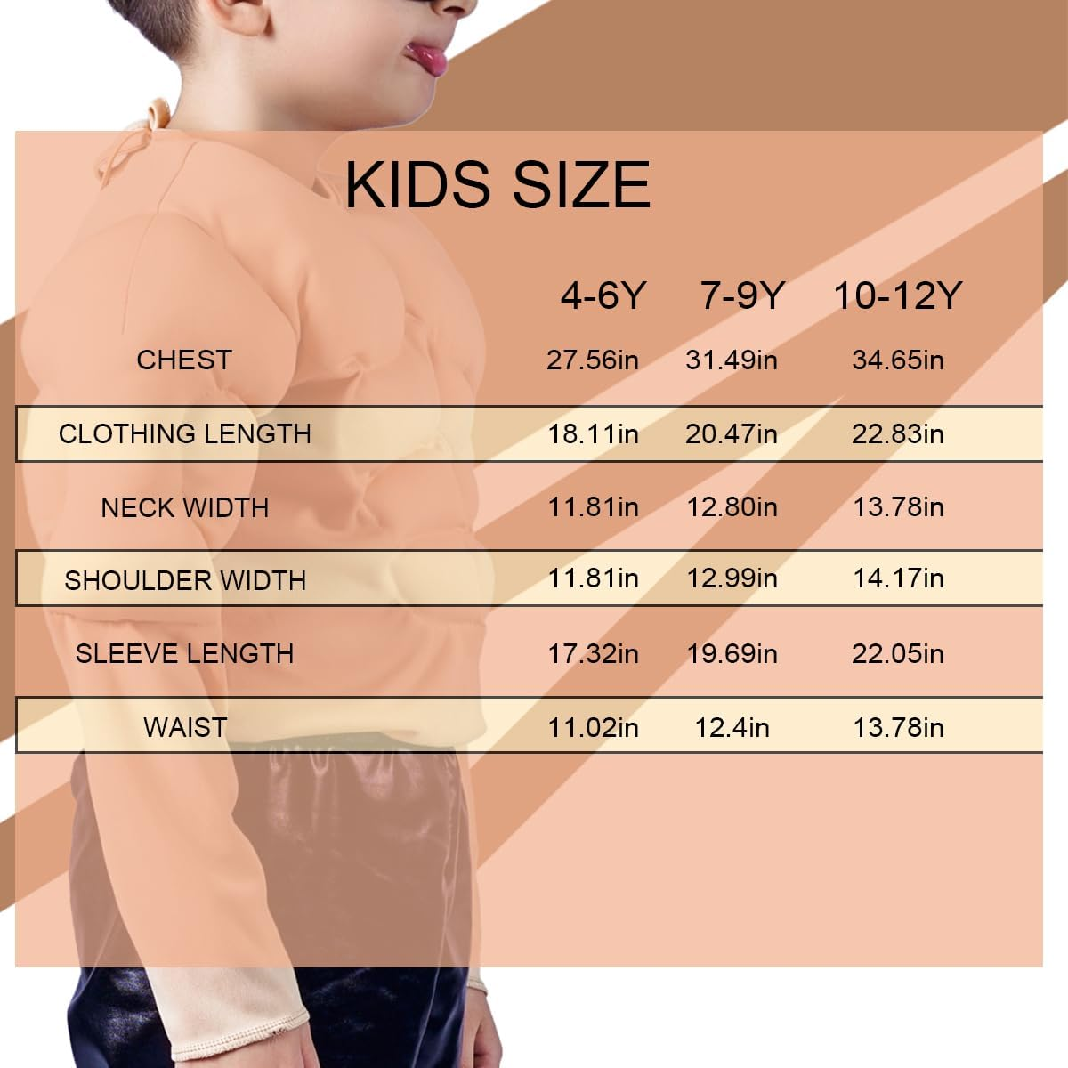 Muscle Shirt Child Costume image number 1