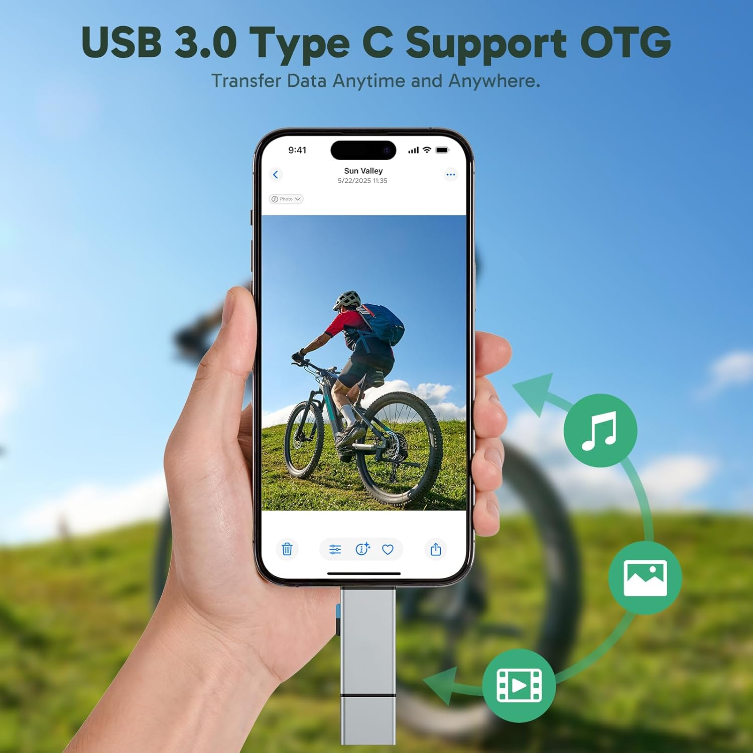 AKASO SD Card Reader, USB C & USB 3.0 Memory Card Reader for Sd/Micro SD/UHS-I/SDXC/SDHC/TF, Compatible with Smartphones, Laptops, Tablets, Personal Computer and Cameras