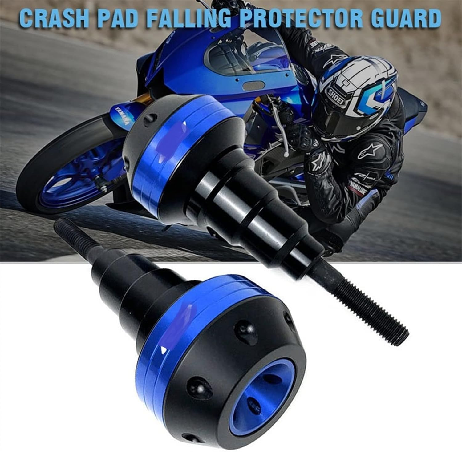 Motorbike Frame Sliders for Y┐Amaha MT09 MT 09 2013-2016 2017 2018 Motorcycle Protection CNC Aluminum Frame Sliders Protector Accessories Logo MT-09 (Color : Red, Size : MT-09)