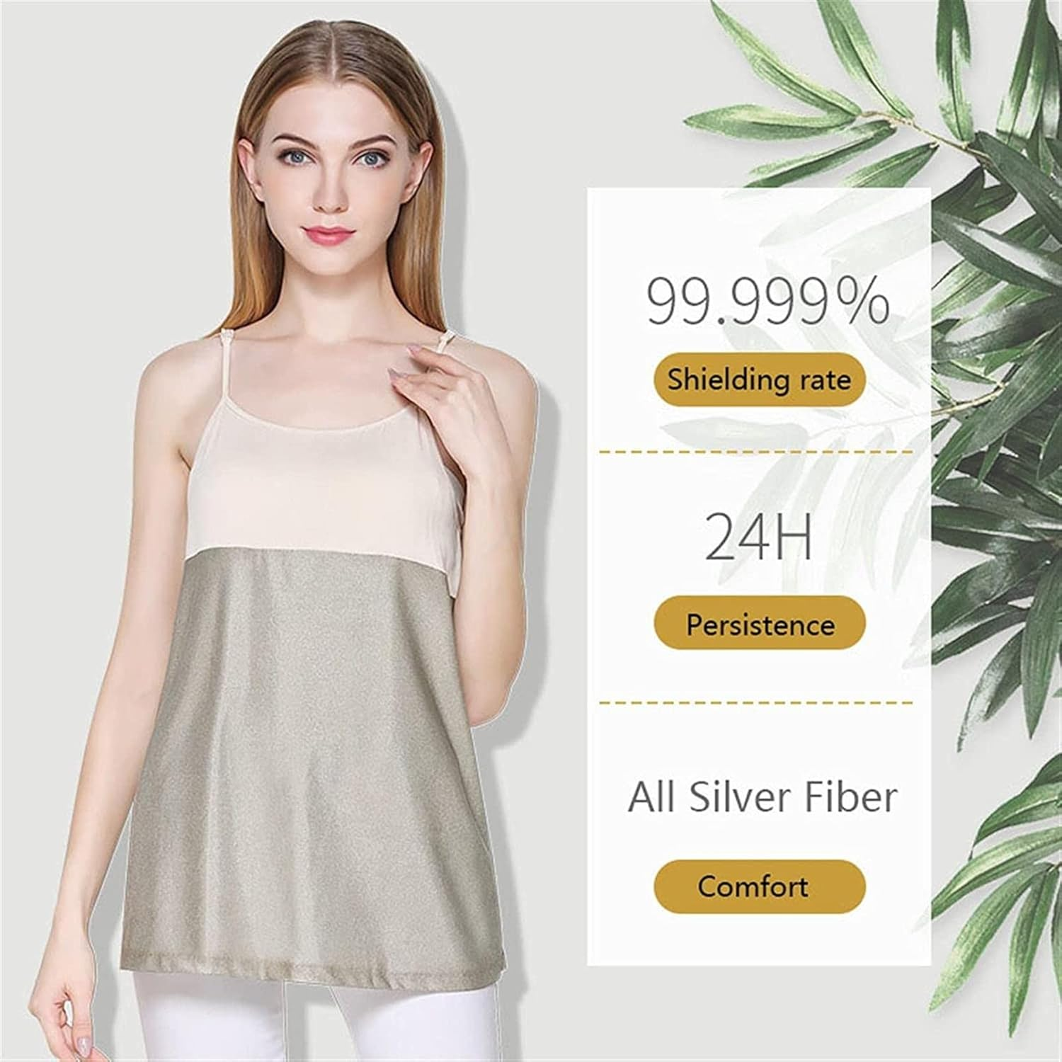 Maternity Wear, Shielding Radiation Suit anti Electromagnetic Household Appliances Pregnancy Protection Apron Clothes(L) image number 1