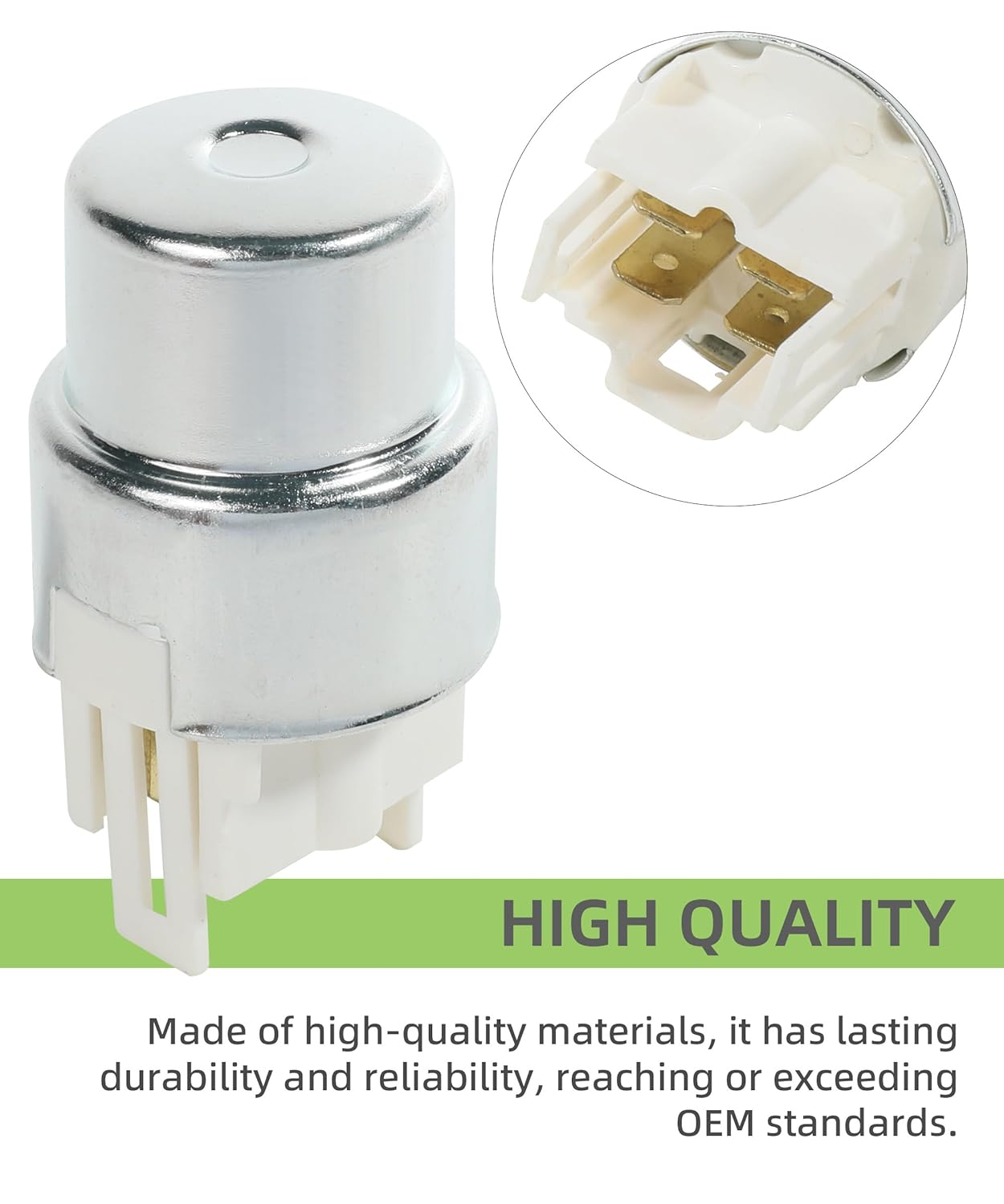 Zlirfy 4Pin Car Relay, 12V 22A 2 to 4 Switch, Manual, Automotive Accessory Relay, Replace 90987-02004, 056700-5260, 90987-02002, 90080-87001, 90080-87003 image number 1