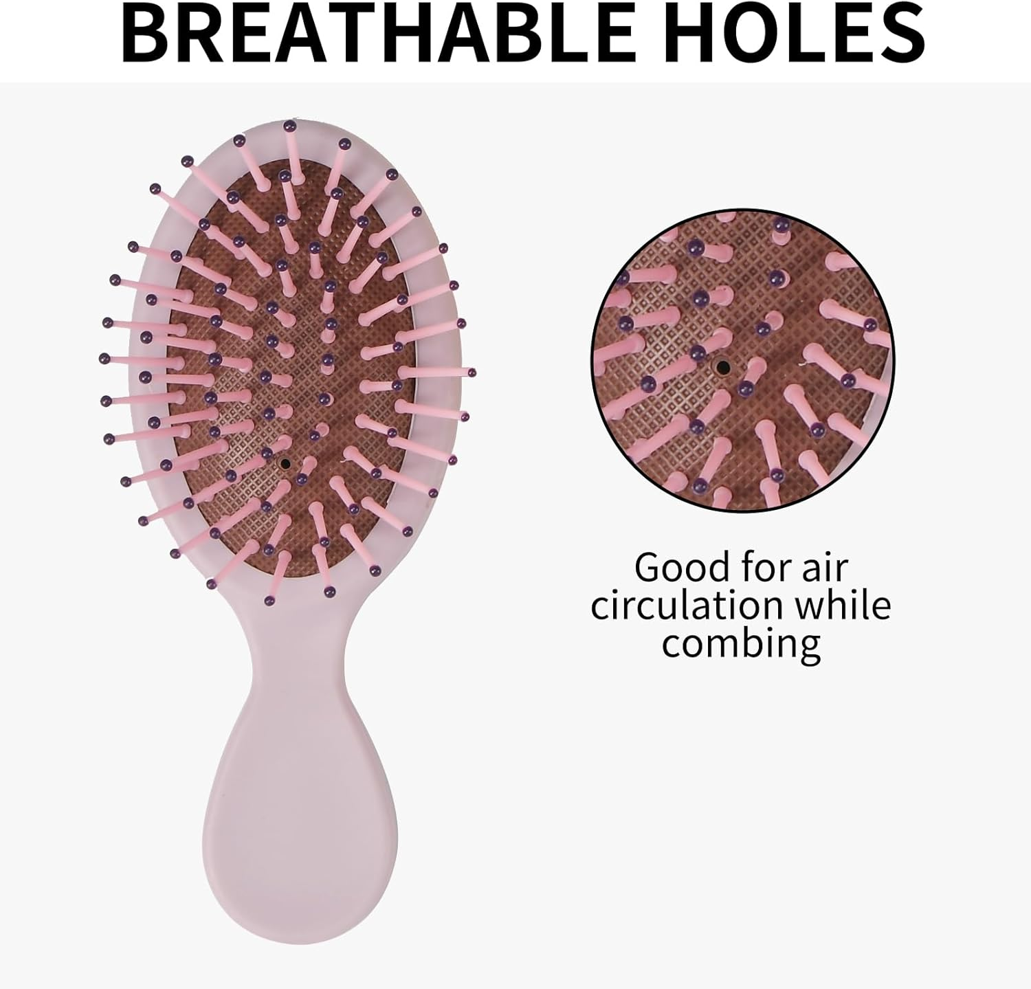 12 Pack Mini Wet Hair Brush Soft Bristle Detangler Pocket Paddle Hair Brushes Travel Detangling Brush, for Most Hair Types, with Ease Knots without Tears or Breakage, 12 Colors image number 3