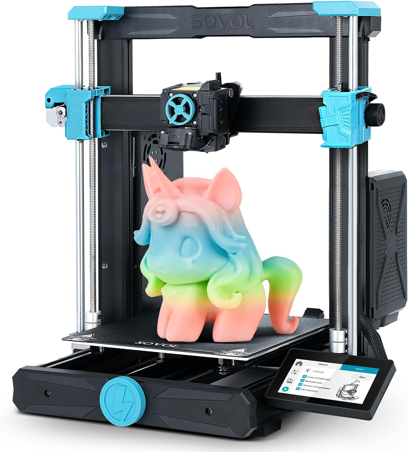 Sovol SV06 ACE 3D Printer Open Source, 600Mm/S Max High Speed 3D Printers, Fully Auto Leveling, with Camera Upgraded Structure Planetary Dual Gear Direct Drive Printing Size 8.66X8.66X9.84 Inch