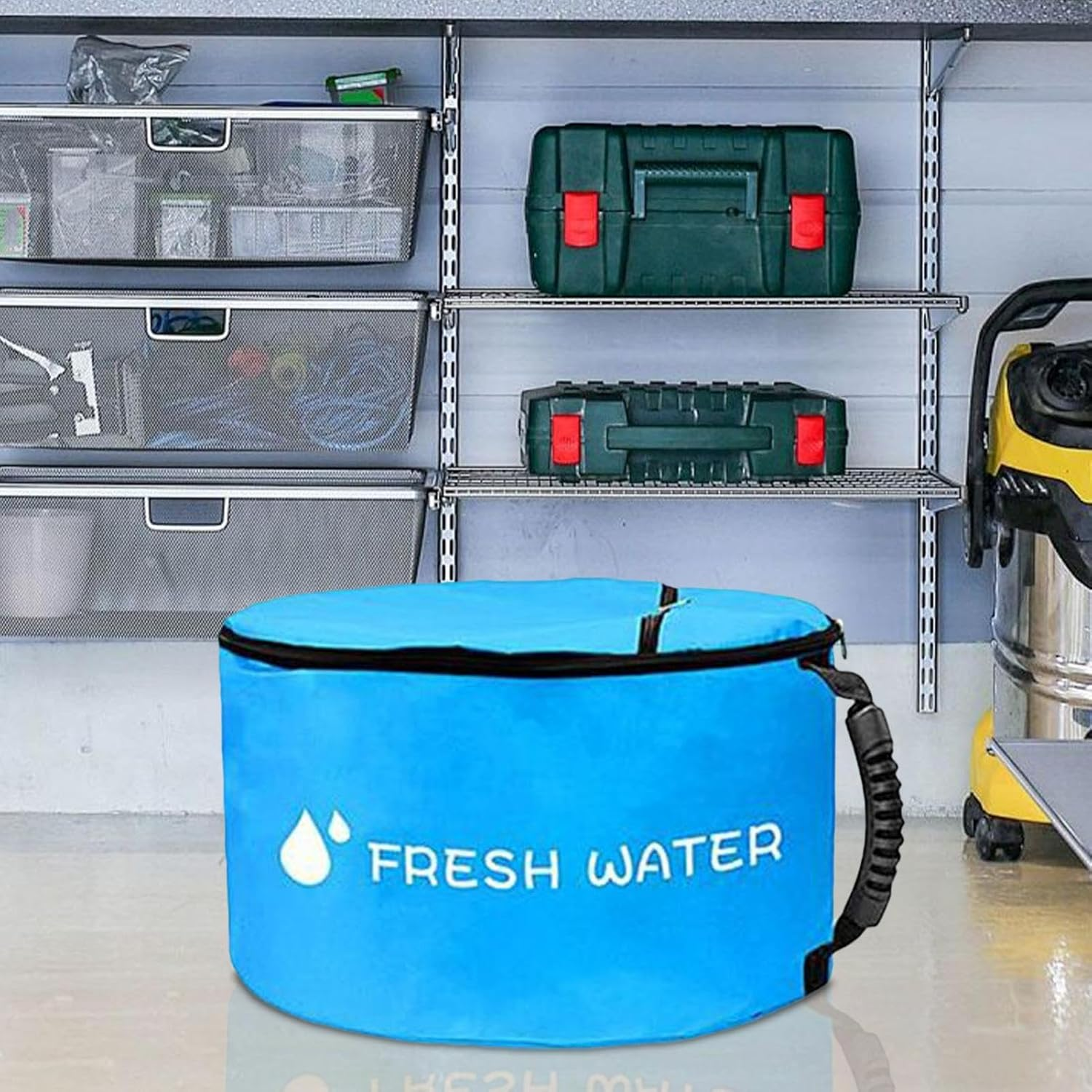 RV Hose Storage,Waterproof RV Hose Bags | Portable Carrier with Double Zipper Holder for Septic Tools Camping Trailer Waste, Blue, Refer to Description, Unisex