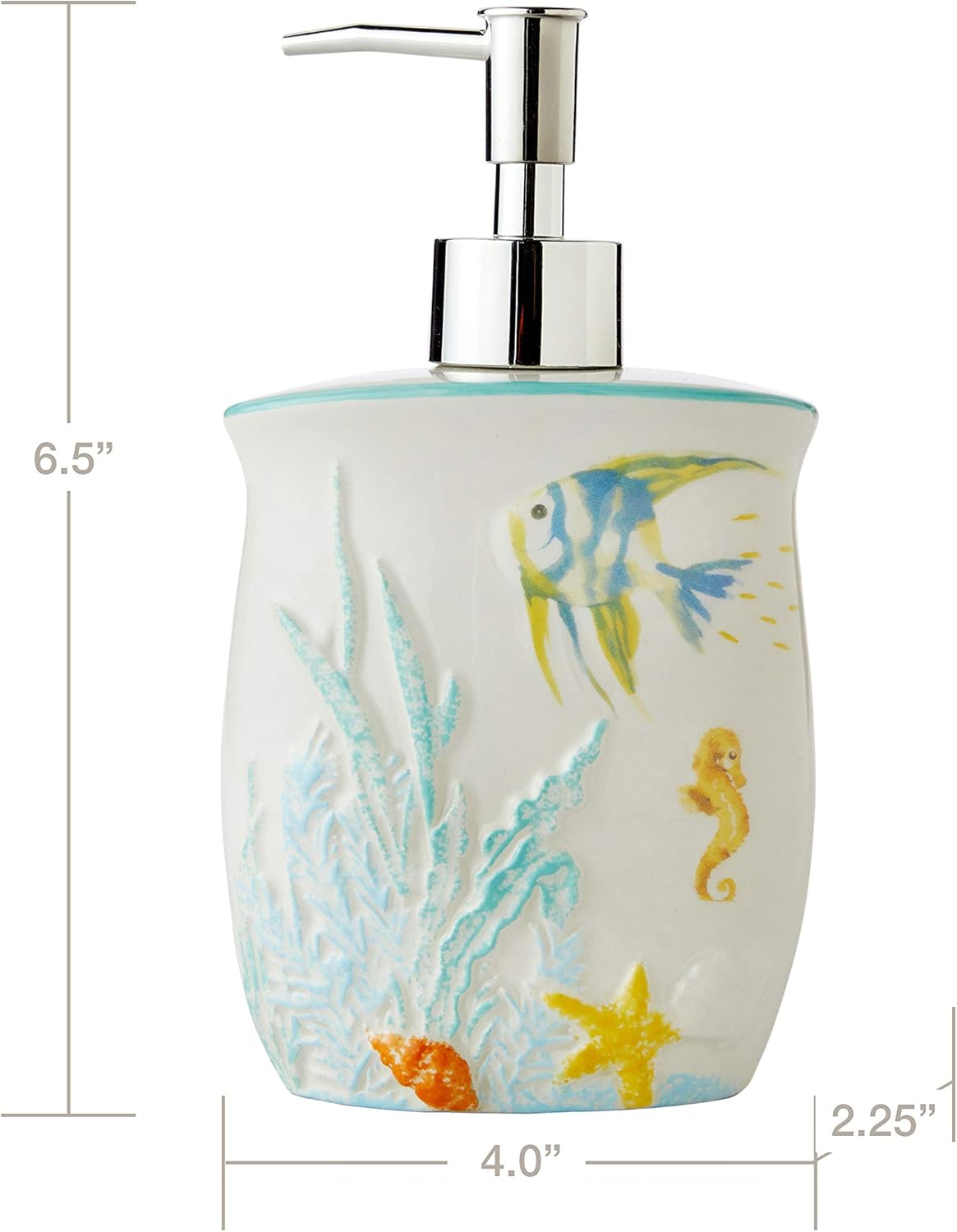 SKL Home by Saturday Knight Ltd. Ocean Watercolor Soap Dispenser image number 4