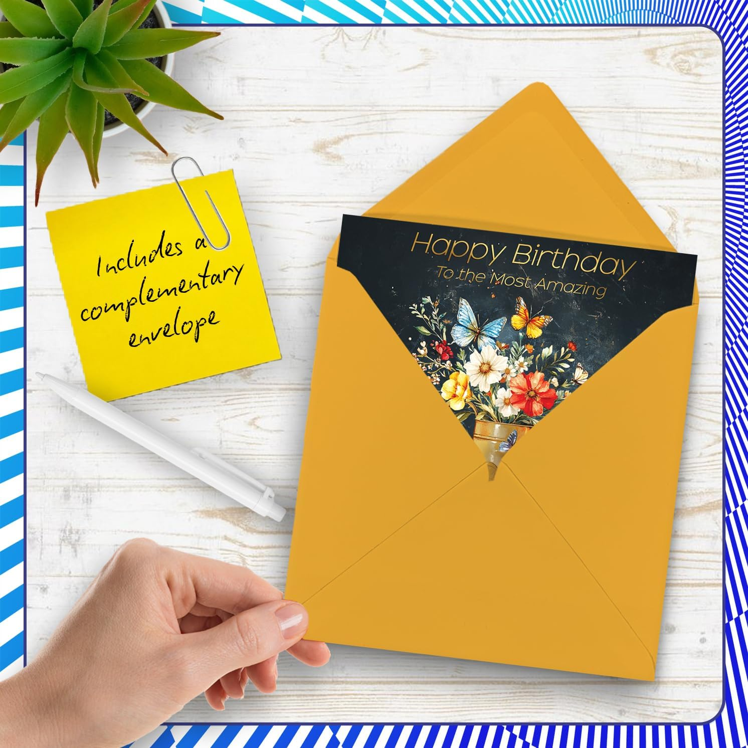 Gold Nana Birthday Card - Watering Can Flowers - Happy Birthday Card for Nana from Grandson Granddaughter, 145Mm Golden Floral Garden Greeting Cards - Daughter image number 7