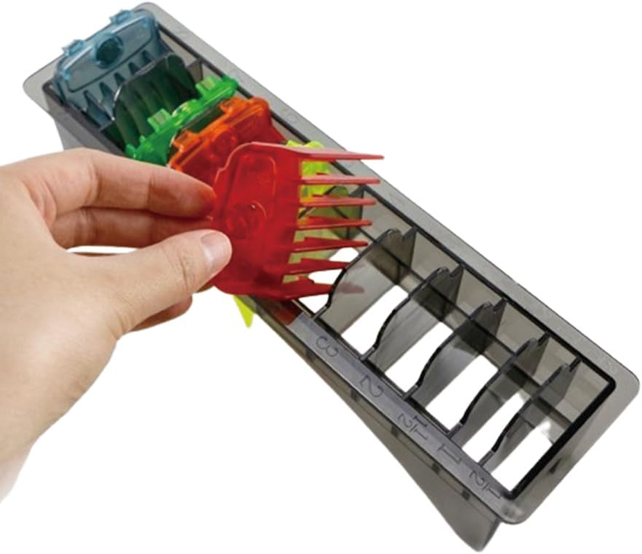 Instruction Comb Storage Box, Rectangular with 10 Grids, Hairdresser Instruction Electric, Hair Styling Clipper Holder, Boundary Comb, Tools, Delivery, Organiser, Container, Hairdressing Salon Clipper