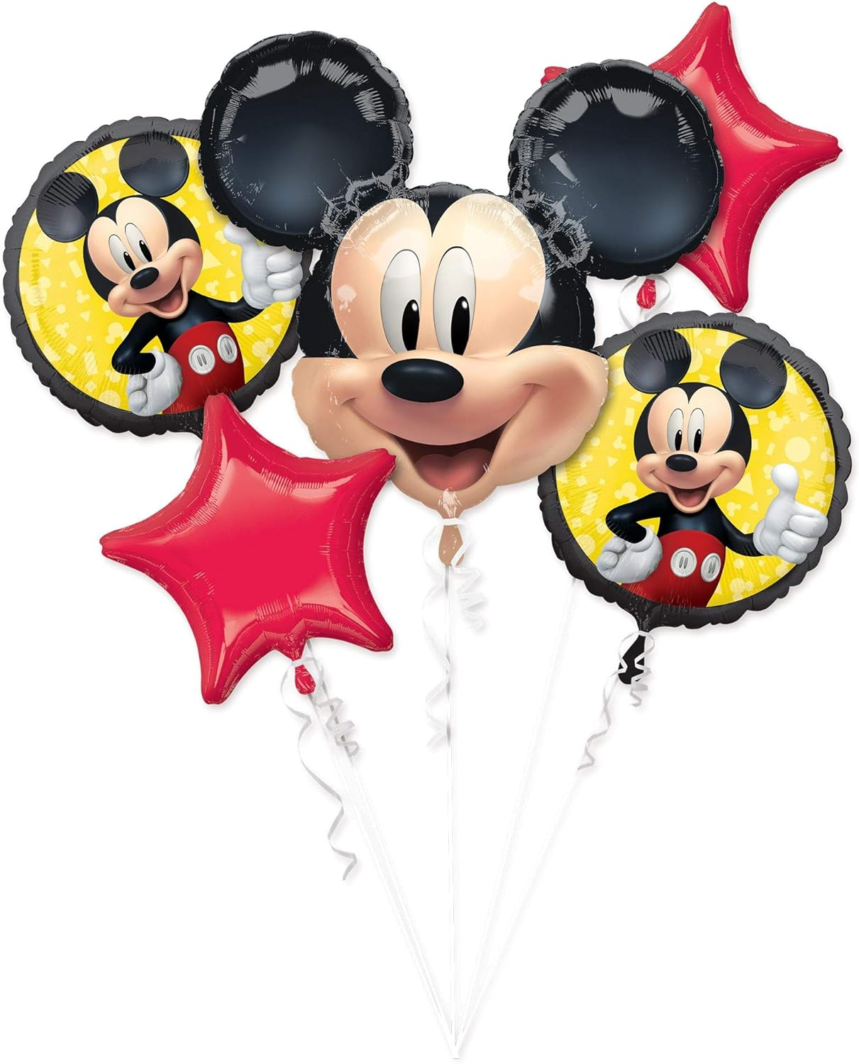 Anagram Balloons Mickey Mouse Forever Balloon Bouquet (Pack of 5) image number 2