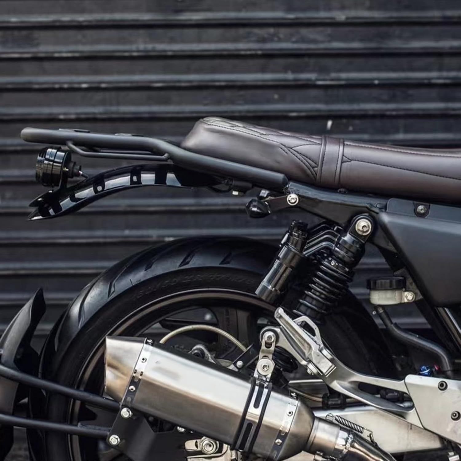 Namolit Motorcycle Tail Light Brake Light with License Plate Bracket Integrated Running Lamp Universal - Silver image number 6