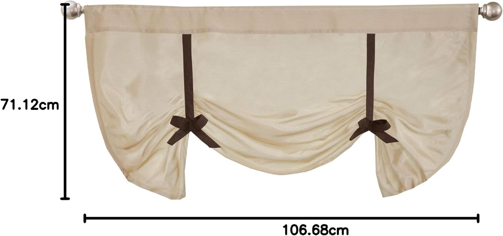 Lush Decor Lydia Valance, 28-Inch by 42-Inch, Beige image number 1