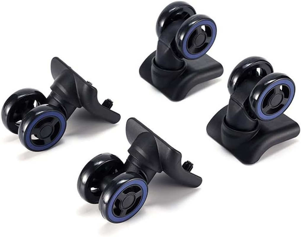 4Pcs Luggage Wheels Suitcase Double Row Roller Hardware Repairing Kit Heavy Duty Wheels 360&deg; Spinner Casters