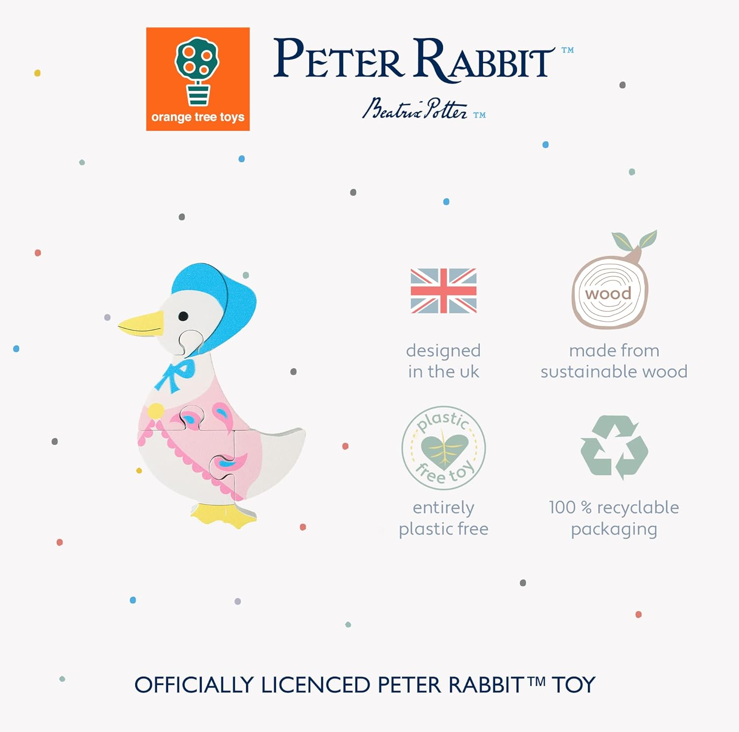 Beatrix Potter Jemima Puddle-Duck Wooden Puzzle image number 5