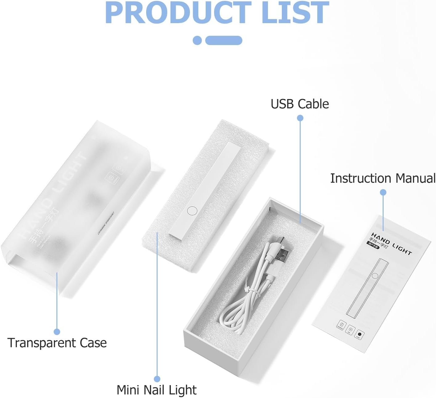 Etercycle Handheld UV Nail Lamp, Portable LED UV Light for Gel Nails Rechargeable USB Nail Dryer, 3W Quick Dry Mini Nail Light for Resin Curing, Flash Cure Lamp for Home DIY Manicure Salon image number 6