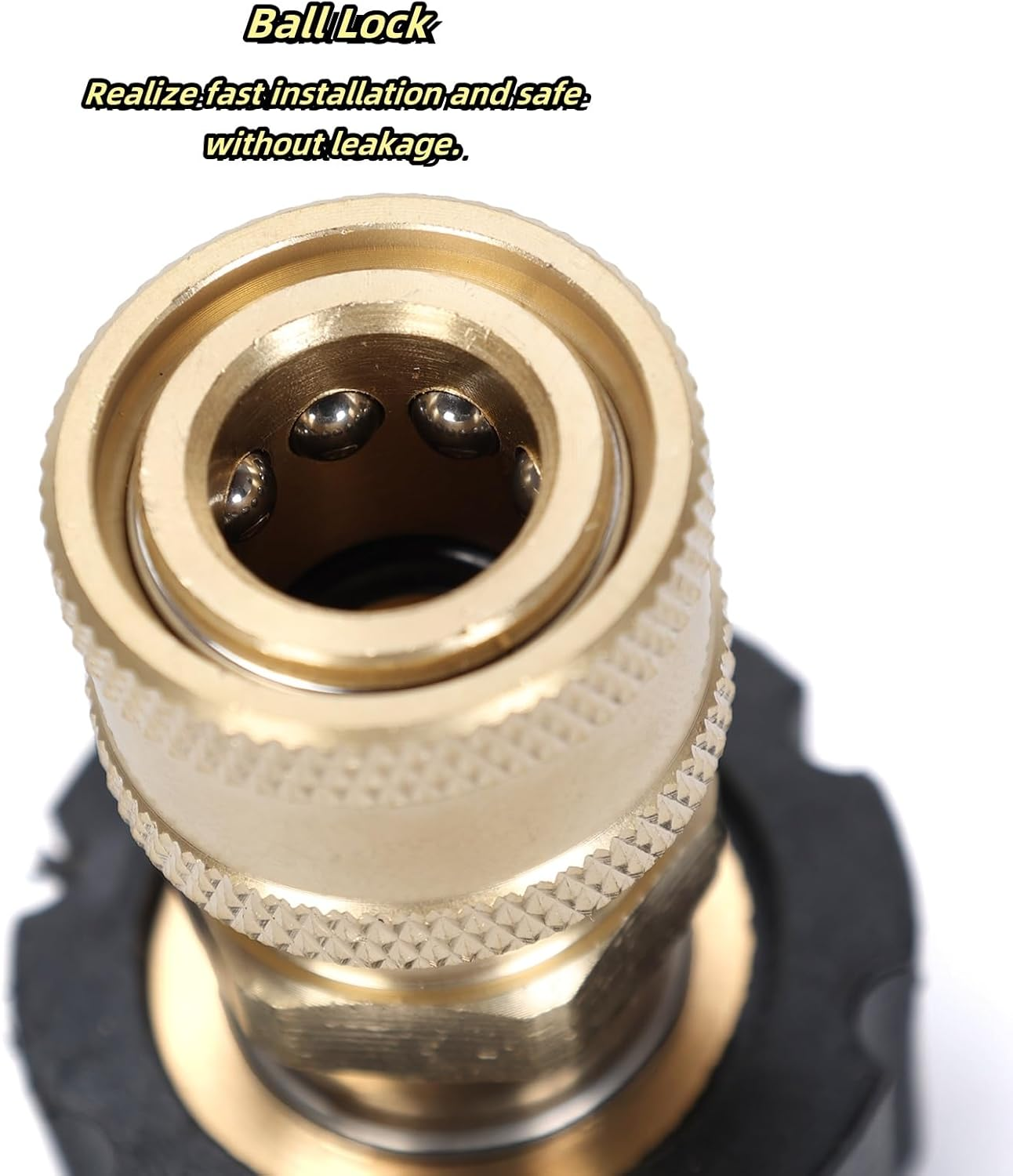 Ruimou 2PCS High Pressure Washer Adapter Set (M22-14Mm Inner Diameter to 3/8 Female Head+M22-14Mm Inner Diameter to 3/8 Male Head) for Connecting Universal Guns, Hoses, and Pumps, 5000PSI image number 4