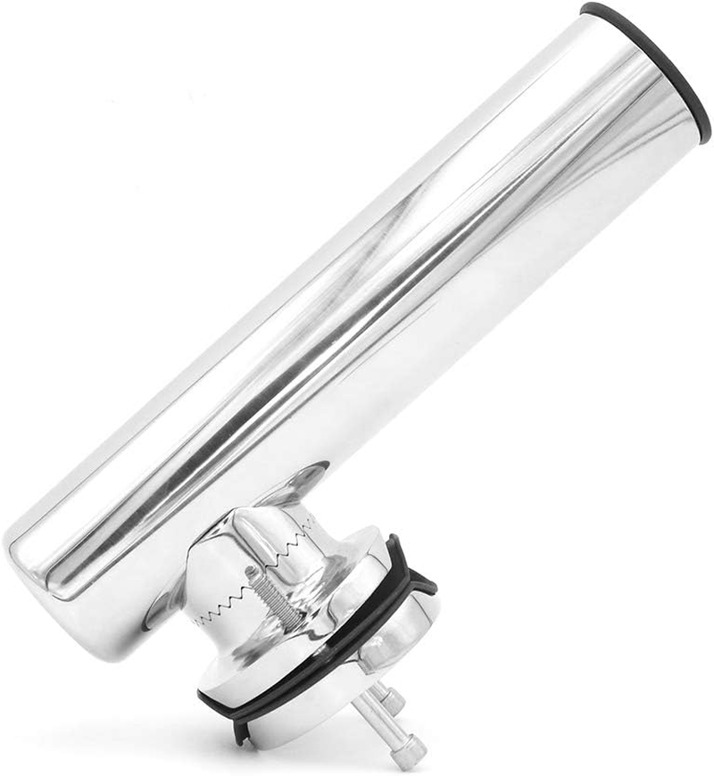 ZONADA 316 Stainless Steel Fishing Rod Holders Clamp on Rails Mount Mounting 43-51Mm Rail Mounted Marine Grade for Fishing Boat Yacht image number 4