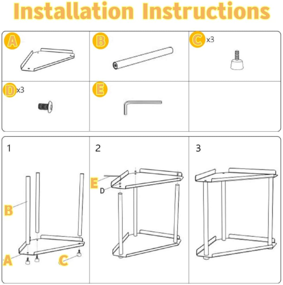 2 Tier Bathroom Counter Organizer, Vanity Organizer Corner Storage Shelf, Skincare, Makeup Countertop Organizers, Perfume Organizer,Vanity Tray Black Counter Storage for Kitchen,Bathroom image number 3