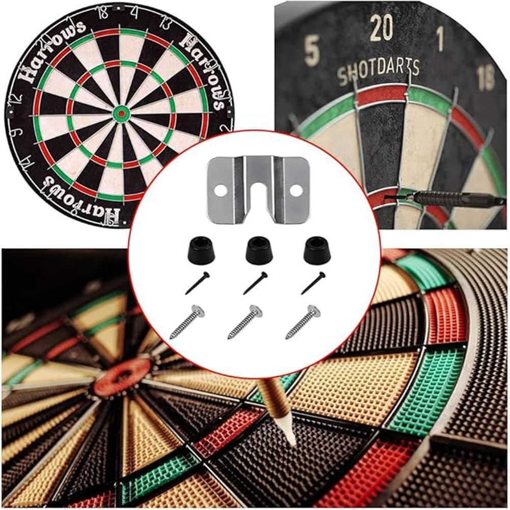 Dart Board Wall Bracket, Mounting Bracket, Steel Dart Board Wall Bracket Kits Accessories, Bracket, Hardware with Screws for All Dart image number 4