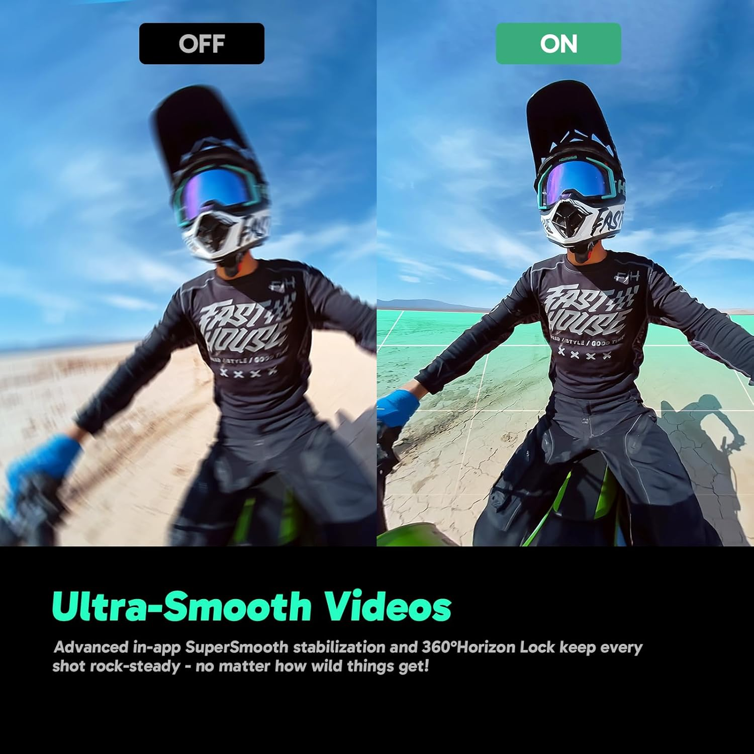 AKASO 360-360&deg;Action Camera 5.7K 360 Video with 1/2" 48MP Sensors, 72MP 360 Photo, 360-Supersmooth, 2.29" Touchscreen, Invisible Selfie Stick Effect, 360&deg;Horizon Lock, AI Tracking image number 2