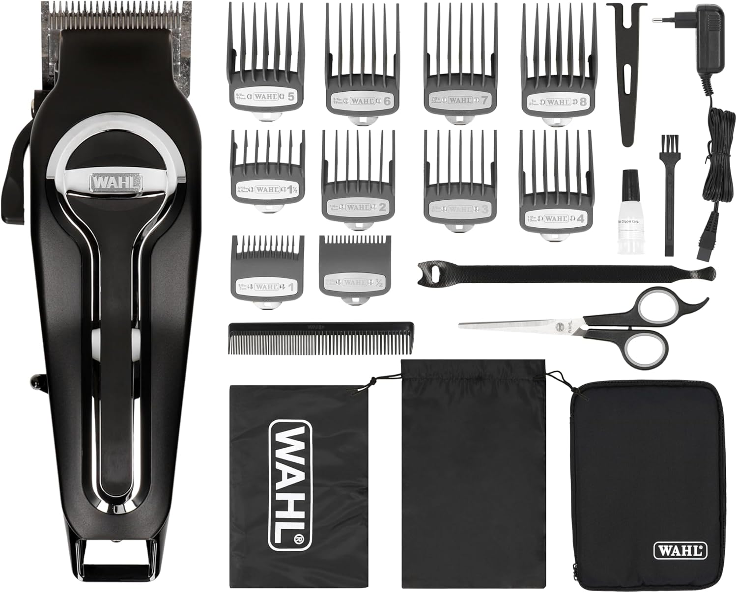 Wahl Elite Pro Hair Cordless Clipper, Cordless Hair Trimmer for Men, Hair Trimmer for Men, DIY Haircuts, Hair Cutting at Home, Razor for Men, Black