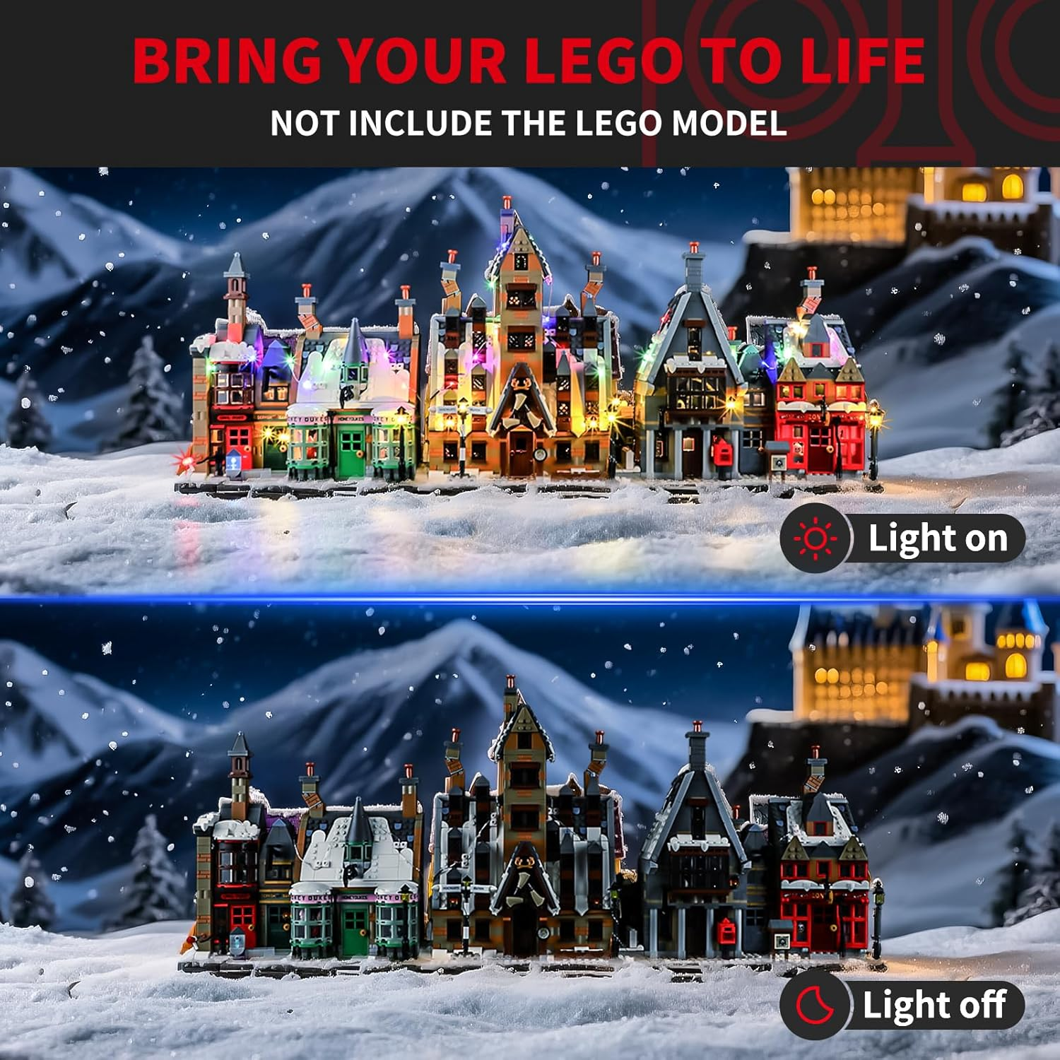 BRIKSMAX LED Lighting for  Harry Potter Village Hogsmeade - Collector'S Edition 76457, Compatible Light Set for Building Blocks - without  Set image number 5