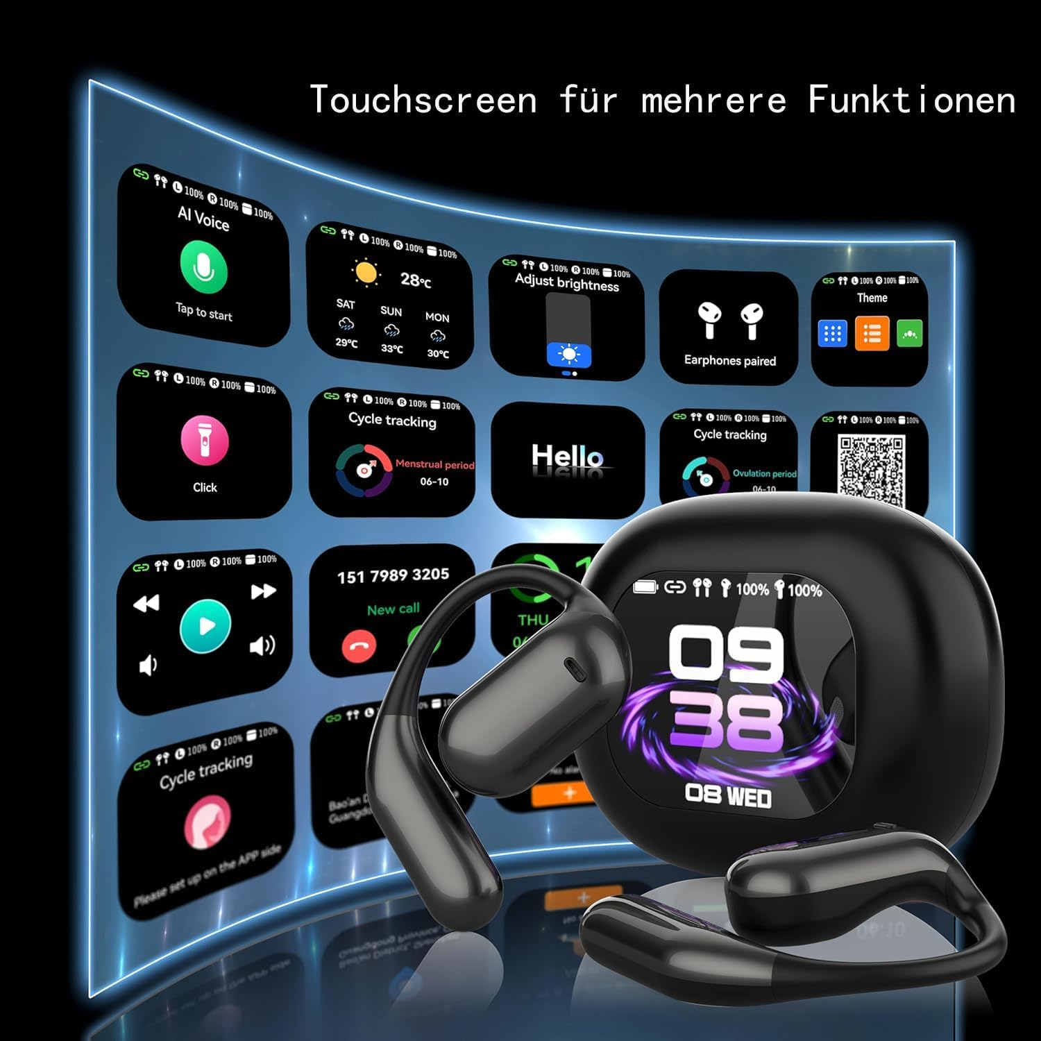 AI Language Translator Earbuds, 3-In-1 Translation Device, Supports 144 Languages and Accents, Real Time Translation with 8 Offline Language Packs, Perfect for Travel, Business and Learning image number 2