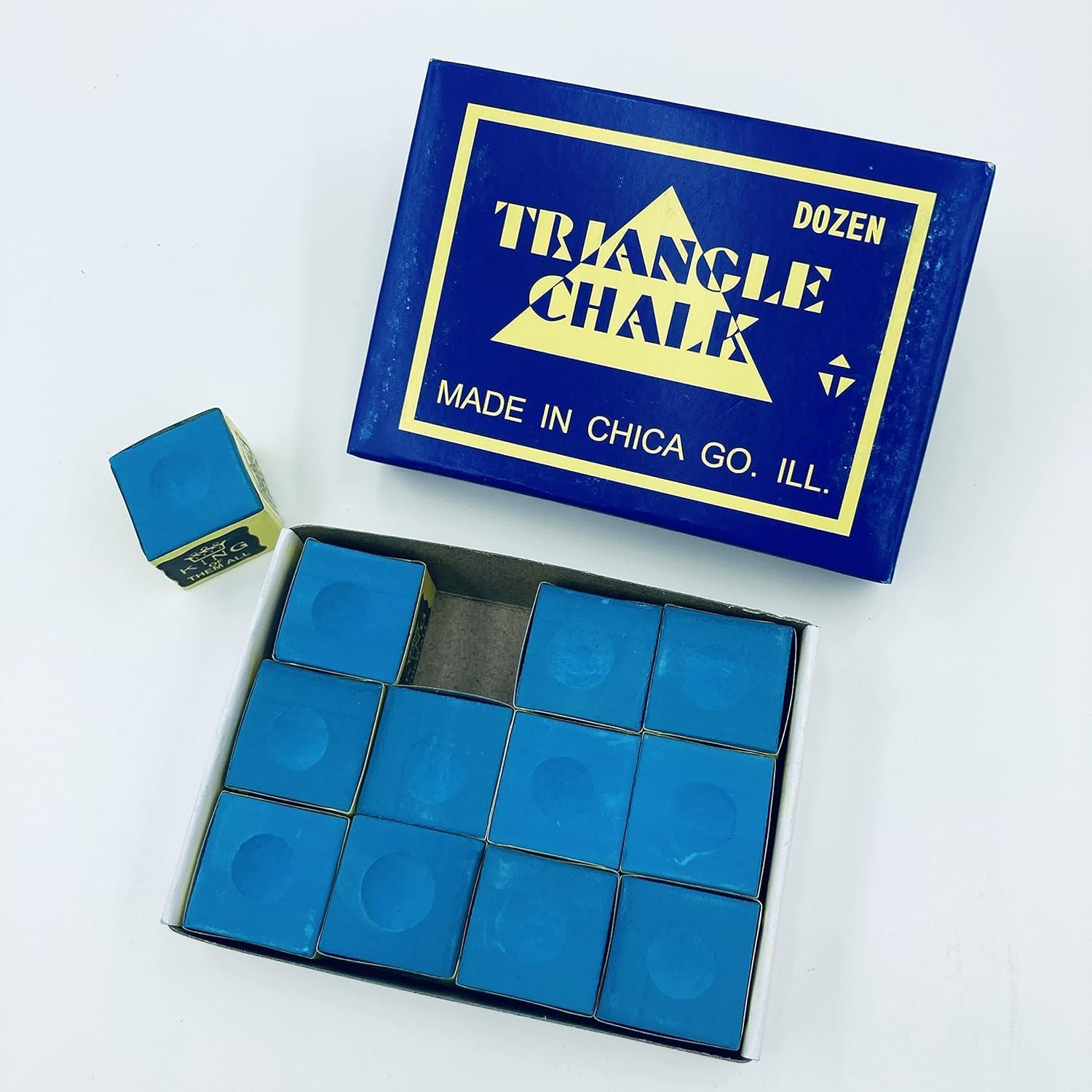 Pool Cue Chalk Cubes, 12-Pack -Table Billiardsstick Bulk Supplies image number 3