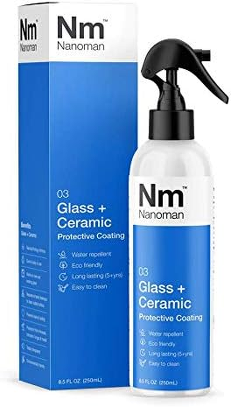 Glass and Ceramic Shower Cleaner and Protectant for Glass Ceramic Shower Screens. Reduces Cleaning Time. Suitable for Both Interior and Exterior Glass Surfaces. 250Ml
