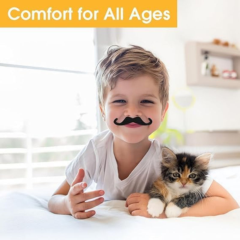 Fake Moustache, 68Pcs Fake Mustache Set, Various Styles Novelty Mustache Stickers for Men Women, Self Adhesive Fake Beard Funny Fake Mustache for Halloween Masquerade Party image number 3